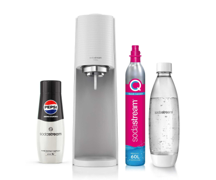 Saturator do wody i akcesoria SodaStream TERRA WHITE+1 BUTELKA+PEPSI ZERO